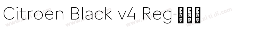 Citroen Black v4 Reg字体转换 Citroen Black v4 Reg字体转换